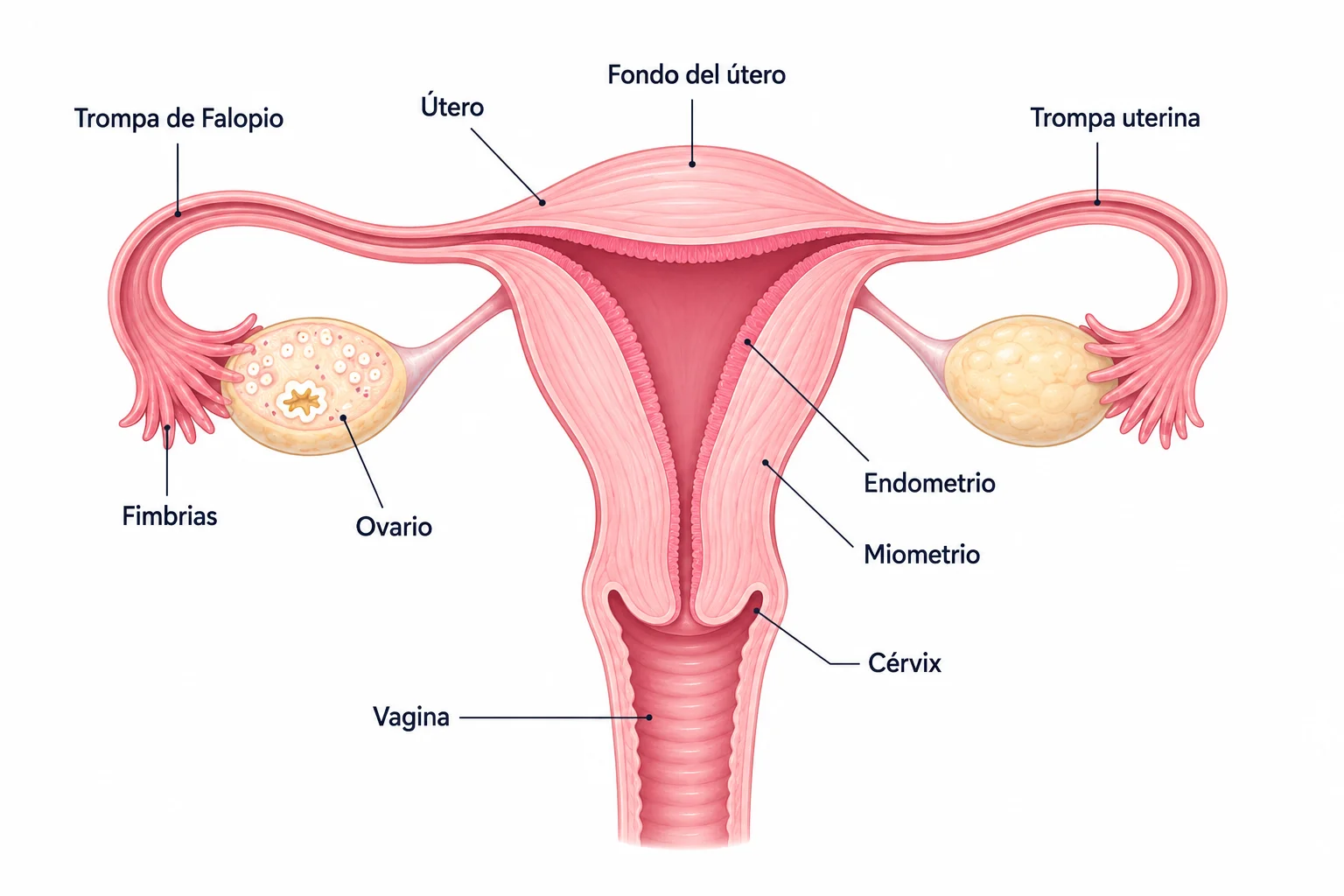 Anatomía Reproductiva Femenina y Óvulos